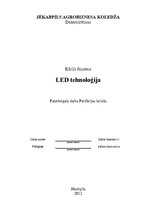 Referāts 'LED tehnoloģijas', 1.