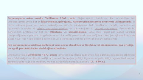 Prezentācija 'Saistību izbeigšana bez izpildījuma, pārveidošana', 5.