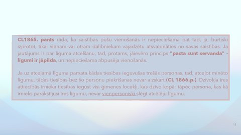 Prezentācija 'Saistību izbeigšana bez izpildījuma, pārveidošana', 13.