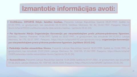 Prezentācija 'Saistību izbeigšana bez izpildījuma, pārveidošana', 23.