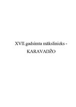 Referāts 'XVII gadsimta mākslinieks Karavadžo', 1.