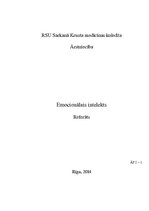 Referāts 'Emocionālais intelekts', 1.
