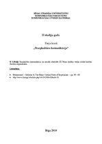 Konspekts 'Starpkultūru komunikācija un sociālā identitāte III: masu kultūra versus elitārā', 1.