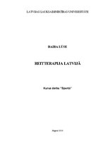 Referāts 'Reitterapija Latvijā', 1.