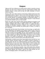 Konspekts 'Brāļi Kaudzītes "Mērnieku laiki", Kaspars', 1.