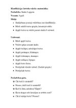 Konspekts 'Klasifikācija: latviešu valoda - matemātika. Skaitļa 6 apguve', 3.