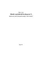 Referāts 'Miruši vecai dzīvei', 1.