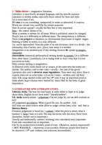 Konspekts 'Literature Theory', 1.