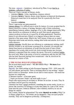 Konspekts 'Literature Theory', 2.