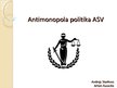 Prezentācija 'Antimonopola politika ASV', 1.