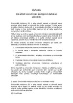 Referāts 'Kā attīstīt emocionālo inteliģenci darbā un attiecībās', 1.