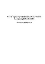 Biznesa plāns 'Biznesa plāna projekts: "Candy" higiēnas preču tirdzniecības automāti Latvijas i', 1.