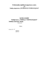 Konspekts 'Tehnikas interneta veikals', 1.