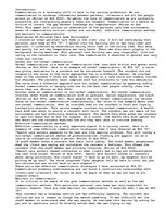 Eseja 'Communication in Nursing', 1.