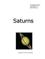 Referāts 'Saturns', 1.