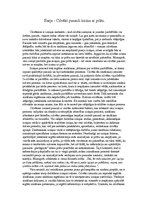 Eseja 'Cilvēki pasauli izzina ar prātu', 1.