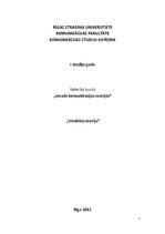 Referāts 'Viedokļu teorija', 1.