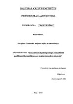 Konspekts 'Preču brīvās aprites principa realizēšanasproblēmas Eiropas Kopienas muitas savi', 1.