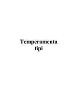 Referāts 'Temperamenta tipi', 1.