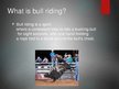 Prezentācija 'Extreme Sports - Bull Riding', 2.