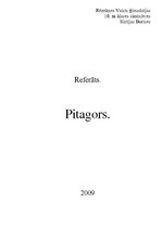 Referāts 'Pitagors', 1.