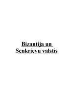 Konspekts 'Bizantija un senkrievu valstis', 1.