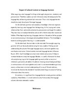 Eseja 'Impact of Cultural Content on Language Learners', 1.