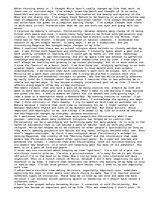 Eseja 'Religion: And How it Has Changed My Life', 1.