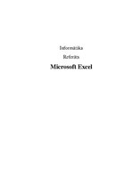 Referāts 'Programmatūra Micfosoft excel', 1.