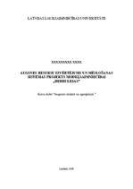 Referāts 'Augsnes resursu izvērtējums un mēslošanas sistēmas projekts modeļsaimniecībai "B', 1.