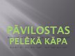 Prezentācija 'Ekoloģiskie faktori Pāvilostas pelēkajā kāpā', 1.