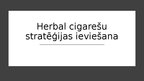 Referāts 'Herbal cigarešu stratēģijas ieviešana', 30.