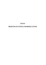 Referāts 'Migrācija kā sociāla problēma Latvijā', 1.