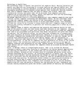 Eseja 'Technology in Health Care', 1.