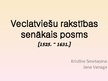 Prezentācija 'Veclatviešu rakstības vidējais posms', 1.