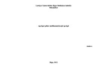 Prakses atskaite 'Aprūpes plāns', 1.