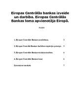 Referāts 'Eiropas Centrālā banka', 1.