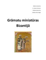 Referāts 'Grāmatu miniatūras Bizantijā', 1.