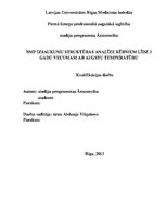 Diplomdarbs 'NMP izsaukumu struktūras analīze bērniem līdz trīs gadu vecumam ar augstu temper', 1.