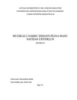Referāts 'Muzikālo darbu izmantošana masu saziņas līdzekļos', 1.