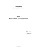 Referāts 'Komunikācijas nozīme uzņēmumā', 1.