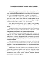 Eseja 'Nozīmīgākās kultūras vērtības manā izpratnē', 1.