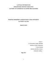 Referāts 'Teikuma priekšmeta semantiskās lomas mūsdienu latviešu valodā', 1.