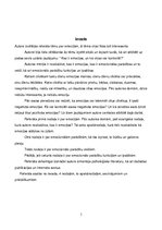 Eseja 'Emocijas', 3.