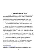 Eseja 'Emocijas', 5.