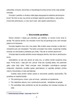 Eseja 'Emocijas', 6.