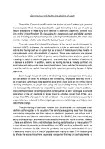 Konspekts 'Article Analysis. "Coronavirus Will  Hasten the Decline of Cash"', 1.