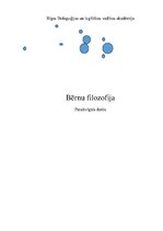 Eseja 'Bērnu filosofija', 1.