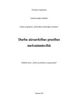 Referāts 'Prasības darba vietai', 1.