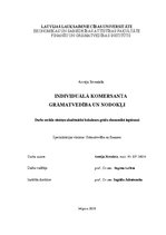 Referāts 'Individuālā komersanta grāmatvedība un nodokļi', 1.